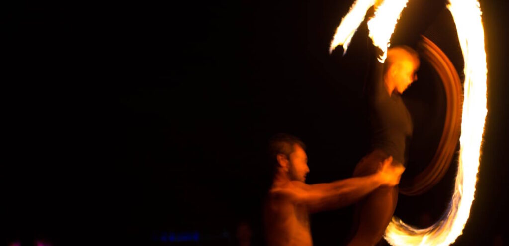 flowing flames